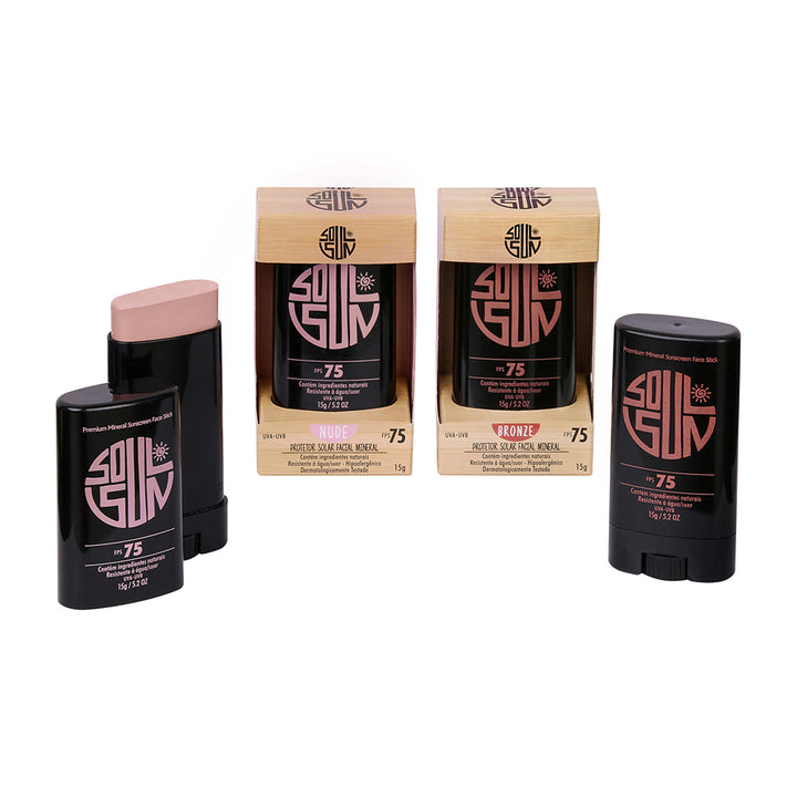 Kit Double Protection Mineral FPS 75 | Nude + Bronze